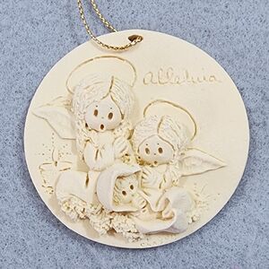 LaBerge 1994 ALLELUIA Angels With Baby Jesus Christmas Ornament Vintage